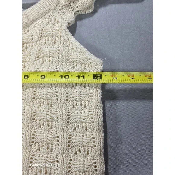 Haute Hippie Kids Style Girls Crochet Lace Tank Top 12 Lined Resort Boho Beachy - Picture 4 of 9